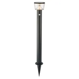 MARELIDA Solarleuchte Stahl H: 94 cm 3 Modi grau