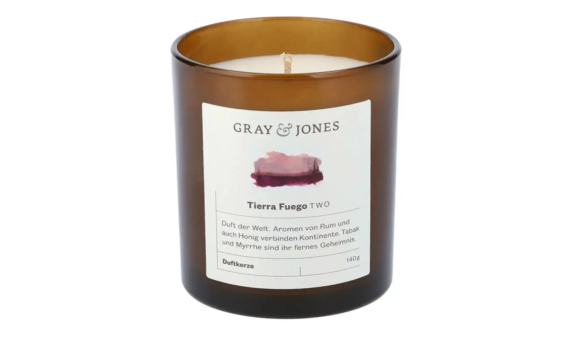Gray & Jones Duftkerze  Tierra Fuego TWO , Glas,Wachs , Maße (cm): H: 7,5  Ø: 7