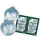 Krebs Glas Lauscha Hellblau 7cm