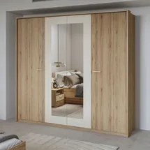 Home Affaire Drehtürenschrank Bitry 232,5 x 216 x 63 cm Beige