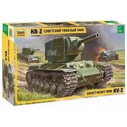 ZVEZDA 500783608 1:35 WWII Russischer Panzer KV-2 Gigant