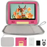 BUFO 10 Zoll Dual-Kamera 8+5MP Wi-FI 6/BT 5.3 Elternkontrolle Kinder Tablet (128 GB) grau|rosa