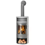 Oranier | Kaminofen | Polar Neo 6 | 6,5 kW | Gussgrau, Seidenweiß