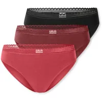 SCHIESSER Damen 3PACK Rio Slip mit Spitze - Modern Multipacks