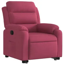 vidaXL Relaxsessel mit Aufstehhilfe Samt 144,5 x 82 x 0 cm Weinrot