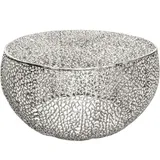 Riess-Ambiente Abstract Leaf Silber Metall 80 x 41 cm