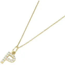 Luigi Merano Kette Anhänger Buchstabe P mit Zirkonia, Gold 375 Ketten   Gold Damen 