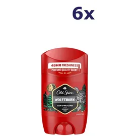 Old Spice Wolfthorn Deostick für Männer 6 x 50 ml