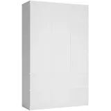 extom Drehtürenschrank Boston 136,4 x 213 x 58,5 cm Weiß