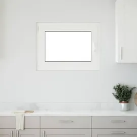 vidaXL Kellerfenster RISOR 80 x 70 cm weiß