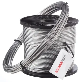 Seilwerk STANKE Drahtseil 1mm 1x19 verzinkt Drahtseil für Pflanzen Stahlseil Forstseil DIN Seil Draht, 30m
