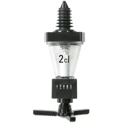 Portionierer ROYAL mit ZÄHLWERK, schwarz, Quantity on tap:40 ml