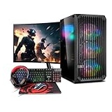 Memory PC Gamer-PC, Ryzen 5 5500 6X 3.60GHz, 16 GB DDR4, 1000 GB SSD M.2, RTX 3060 12GB, Win 11 Pro 64bit + 24 Zoll + Ultron Hawk Gaming Kit 4in1 Set