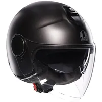 AGV ETERES E2206 Motorrad Jet-Helmet, Unisex, Matt Asfalto Grey,