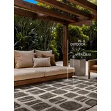 Ted Baker Ruskin Wendeteppich", grau Schwarz weiß), B:200cm H:8mm L:300cm, Polypropylen, Teppiche, Teppich, Designteppich, Wetterfest, Pflegeleicht, Modern, Wohnzimmer, Terrasse