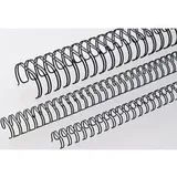 RENZ Ring Wire 3:1 Teilung, 50 Stück, 14,3 mm für 120 Blatt schwarz