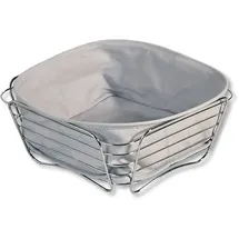 KESPER Brot- Obstkorb Edelstahl grau,