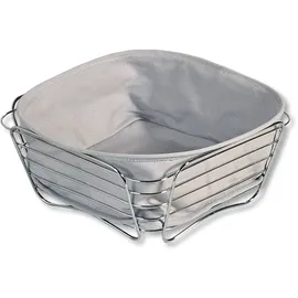 KESPER Brot- Obstkorb Edelstahl grau,