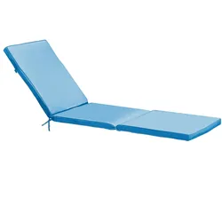 Oviala Business Sonnenliegekissen aus blauem Polyester