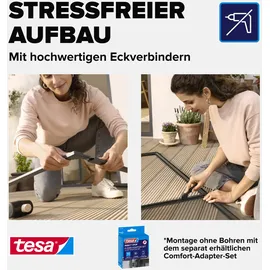 Tesa Fliegengitter-Tür Comfort im Alurahmen 120 x 240 cm weiß