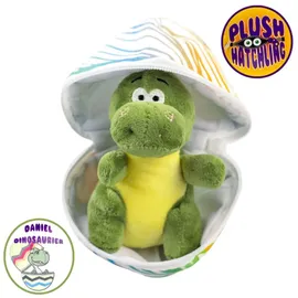 KÖGLER Daniel, Mini-Dino Plüsch im Ei 13 cm Dinosaurier Kuscheltier Schmusetier - Grün