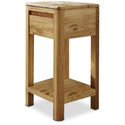 G+K Blumensäule Mia Holz Braun Wildeiche 60 cm