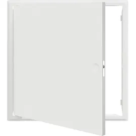 vidaXL Zugangstür Weiß 50 x 50 cm Stahl