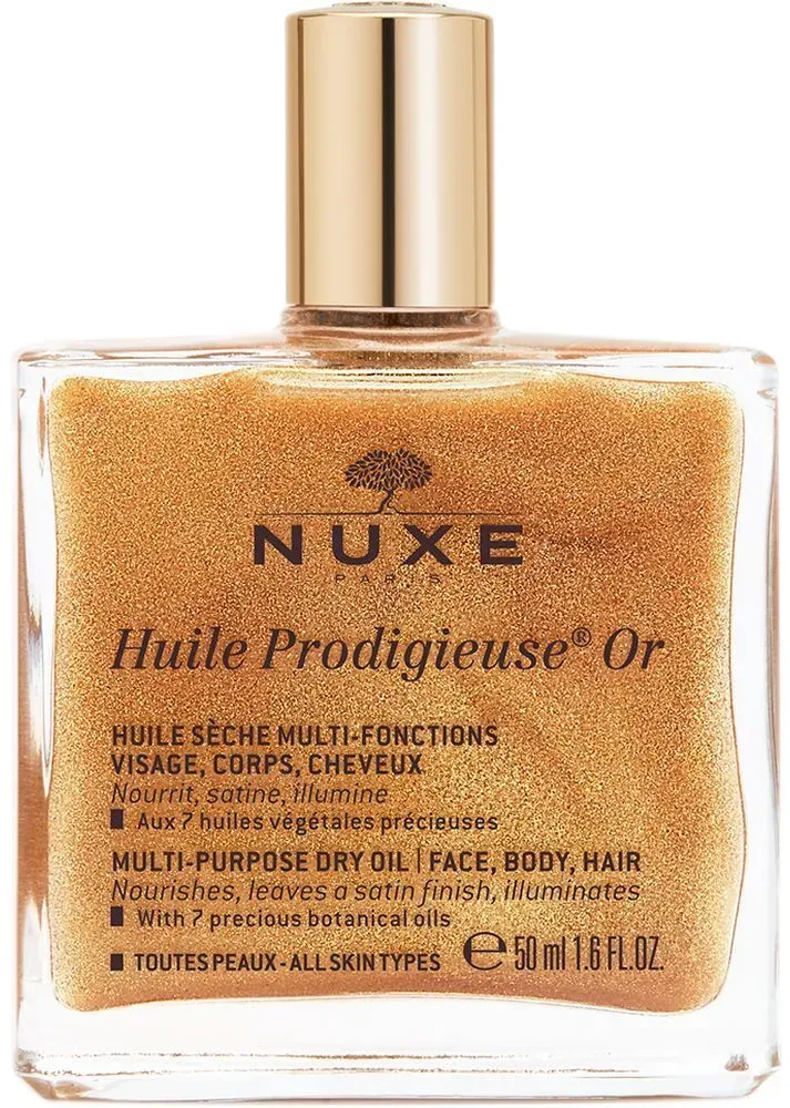 Nuxe Huile Prodigieuse Or Pflegeöl mit Schimmer-Effekt für Gesicht, Körper und Haar