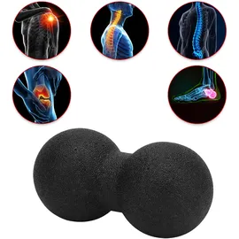 casativo Faszienmassageball Duo (8 cm, schwarz): Punktuelle Massage für Nacken, Rücken & mehr. Einfache Anwendung für effektive Entspannung