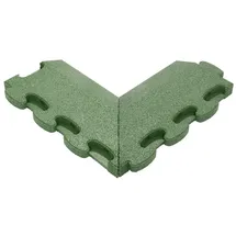 Gum-tech Negatives Eckstück ""Abgeschrägt"" für Fallschutzplatten, Grün, 4,5 cm