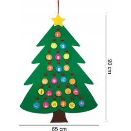 Zolta Adventskalender Weihnachtsbaum Filz 90 cm DIY