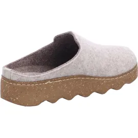 ROHDE Damen Hausschuh Pantoffel Filz zarte Farbe bequem Foggia-D 6120, Größe:37 EU, Farbe:Beige - 37