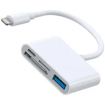 Joyroom S-H142 – Lightning auf USB OTG Kartenleser, Vielseitiger Micro-SD USB Lesegerät