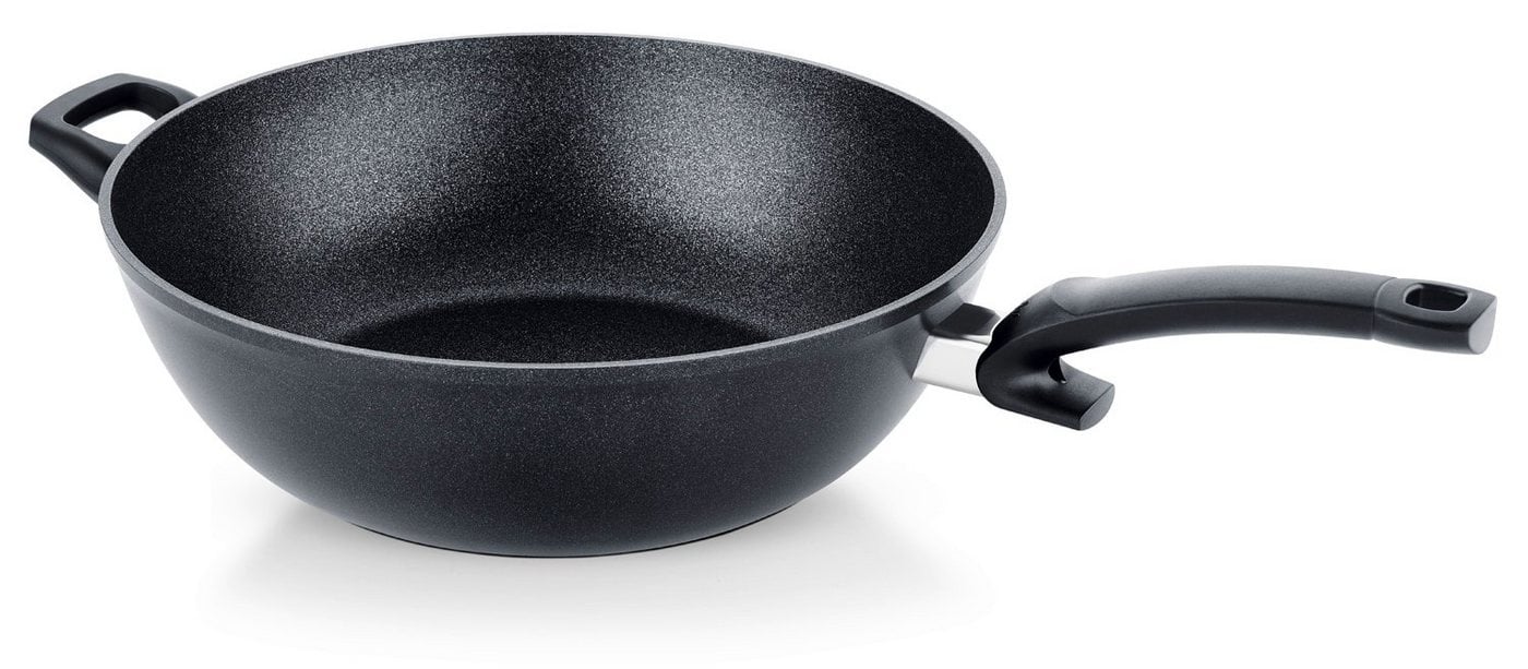 Preisvergleich Produktbild Fissler Wok Adamant®, Aluminium (1-tlg), induktionsgeeignet, kratzfeste Antihaft-Beschichtung, Made in Germany schwarz