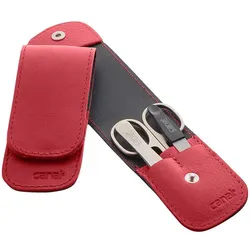 Canal Stecketui mit Druckknopf rot 3-teilig