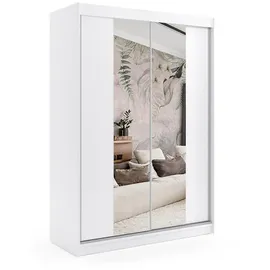 altdecor Schiebetürenschrank LUZO 150 x 216 x 61 cm Weiß