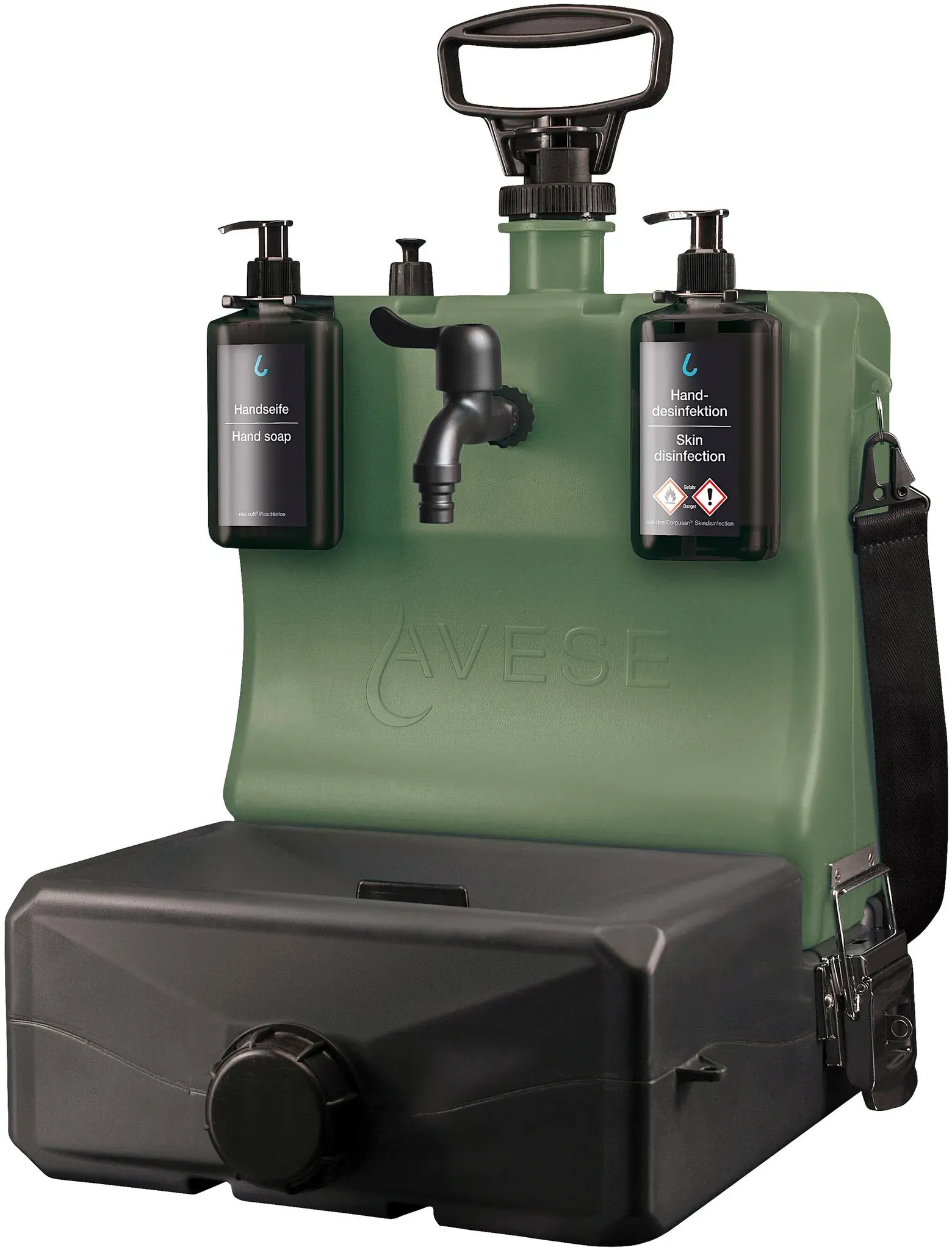 Lavese Mobiles Waschbecken-Set Standard, blau