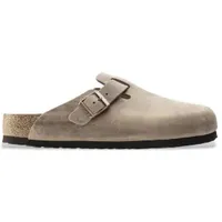 Birkenstock Unisex. 1018147 Leder Clogs Boston braun (37), Wohnung, Keine, Lässig