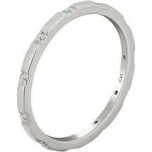 Cai Fingerring CAÏ "925 Silber rhodiniert mit Zirkonia Stacking" Gr. 18,5, weiß, Fingerringe, Damen, 058 (18,5), Silber 925 (Sterlingsilber), Fingerring
