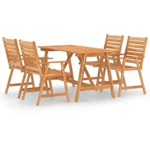 vidaXL Garten-Set Massivholz Akazie 3057844 5-tlg. natur