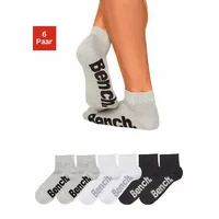 BENCH Kurzsocken 6er Pack Schwarz/Weiß 39-42