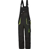 Triuso Power Herren, POWERLH54, Latzhose, schwarz-grün, Größe 54