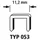 WOLFCRAFT 7042000 Breitrückenklammern Typ 53 1000 St. Abmessungen (L x B x H) 12 x 11.2 x 12mm