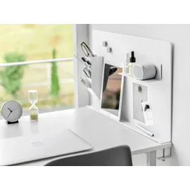 Yamazaki Magnetwand für den Schreibtisch, weiß, Metall, 58x46x5 cm Arbeitszimmer, Schreibtische, Bürotische