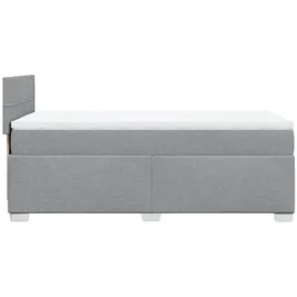 vidaXL Boxspringbett 90 x 200 cm Hellgrau