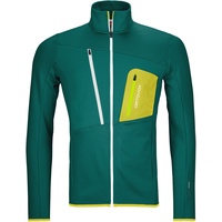 Ortovox Fleece Grid Jacket Midlayer Herren pacific green