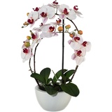 Creativ-green Kunstpflanze Phalaenopsis, 3D-print im Keramiktopf, 52 cm, rosa,