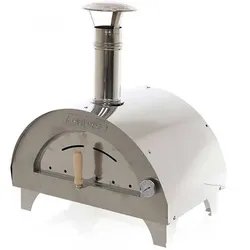 AgriEuro Premium Line Quattro Stagioni Holzbackofen aus Edelstahl - für 1 Pizza