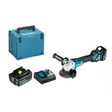 Makita DGA504RTJ 2x 5Ah Akku + Ladegerät Akku-Winkelschleifer 125mm im MAKPAC