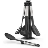 Joseph Joseph Elevate Küchenhelfer-Set 6-teilig Schwarz-Silber